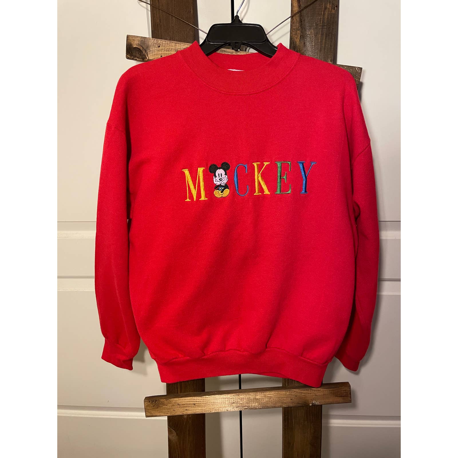 Vintage Mens Mickey  Co Pullover Sweatshirt Made In Usa Size Large